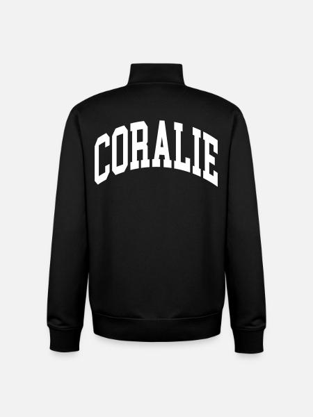 Coralie - Sweat zippé unisexe en coton bio Stanley/Stella - noir