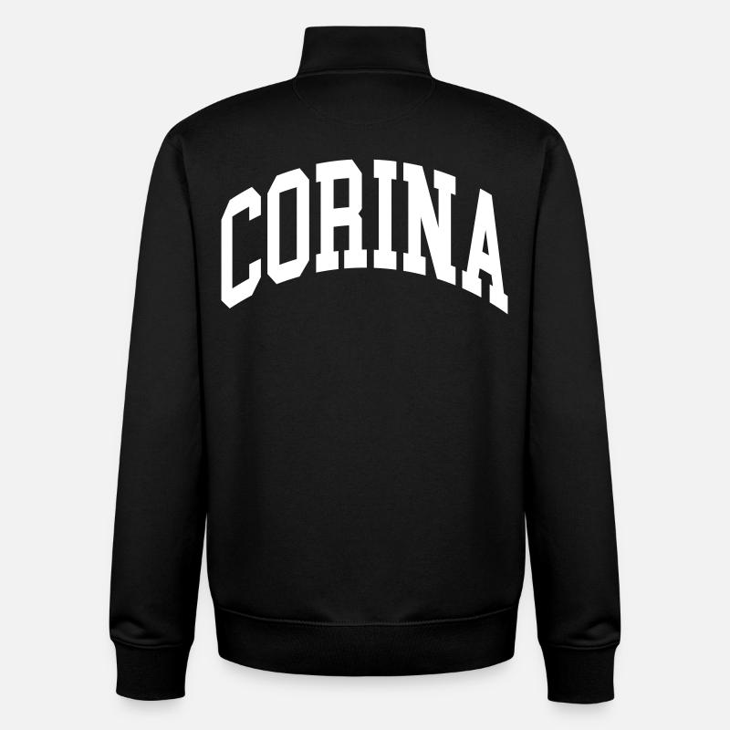 Corina - Sweat zippé unisexe en coton bio Stanley/Stella - noir