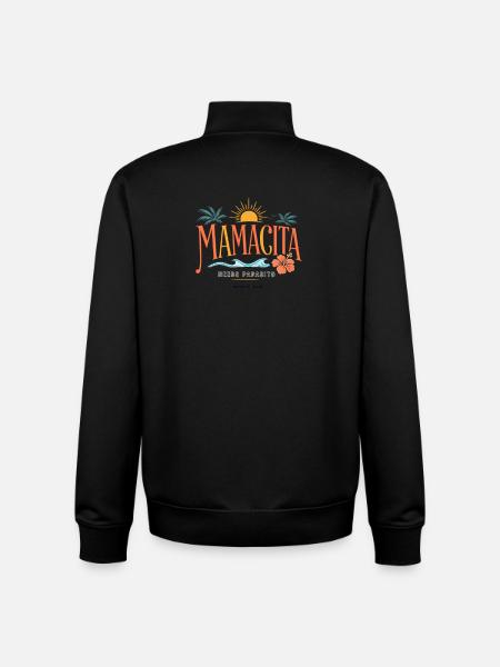 Mamacita needs Papasito - Unisex Organic Zip Sweatshirt von Stanley/Stella - Schwarz