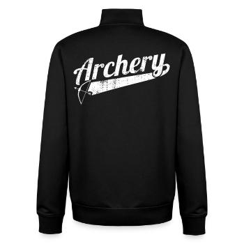 Bogensport - Unisex Organic Zip Sweatshirt von Stanley/Stella - Schwarz - Hinten - AI Model Male 185 light (185cm)