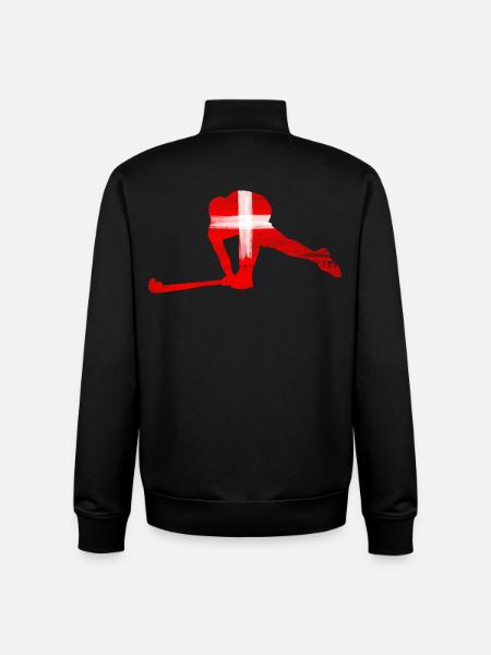 Hockey Schweiz - Unisex Organic Zip Sweatshirt von Stanley/Stella - Schwarz