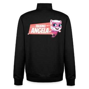 Talking Tom & Friends X Miraculous Talking Angela  - Sweat zippé unisexe en coton bio Stanley/Stella - noir - Dos - AI Model Male 185 light (185cm)