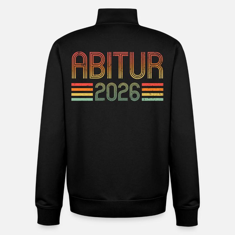 Abi 2026 - Abitur - Gift - Unisex Organic Zip Sweatshirt by Stanley/Stella - black
