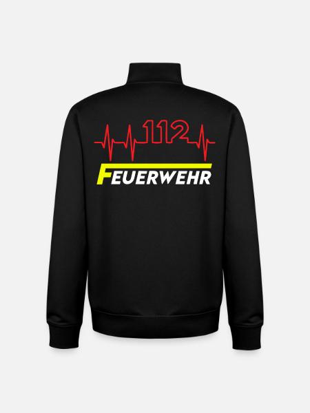 Feuewehr 112 - Unisex Organic Zip Sweatshirt von Stanley/Stella - Schwarz