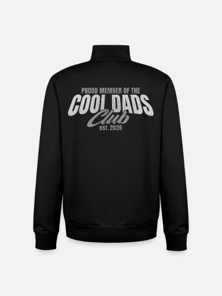 Cool Dads Club - Dad 2026 Gift - Unisex Organic Zip Sweatshirt by Stanley/Stella - black