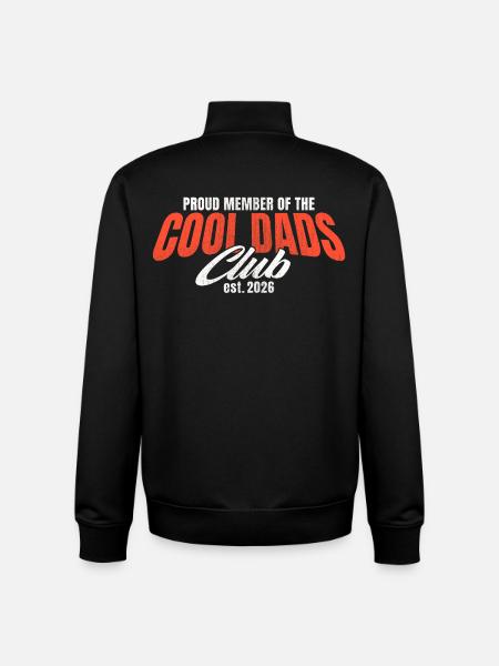 Cool Dads Club - Dad 2026 Gift - Unisex Organic Zip Sweatshirt by Stanley/Stella - black