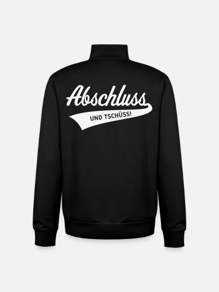 Conclusion – and bye! (Graduation / White) - Unisex Organic Zip Sweatshirt by Stanley/Stella - black