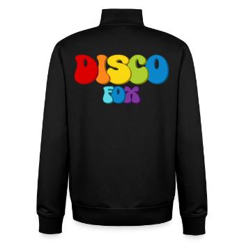 Disco Fox - Unisex Organic Zip Sweatshirt by Stanley/Stella - black - Back - AI Model Male 185 light (185cm)