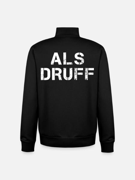 ALS DRUFF Diction hessoise - Sweat zippé unisexe en coton bio Stanley/Stella - noir