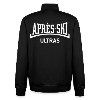 Après-Ski Ultras (Apres Ski / Konkav / White) - Unisex Organic Zip Sweatshirt von Stanley/Stella - Schwarz - Hinten - AI Model Male 185 light (185cm)