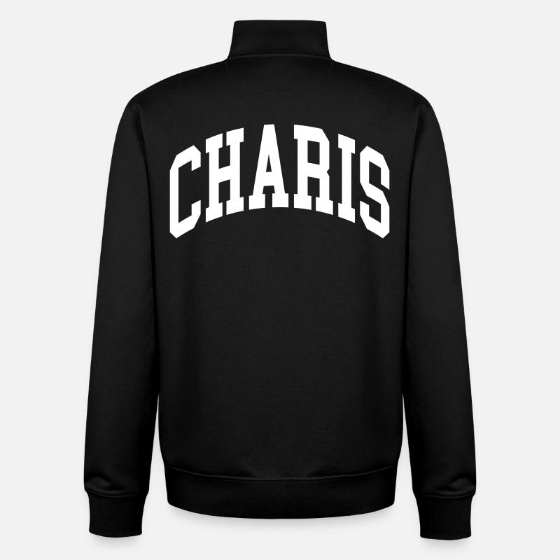 Charis - Sweat zippé unisexe en coton bio Stanley/Stella - noir
