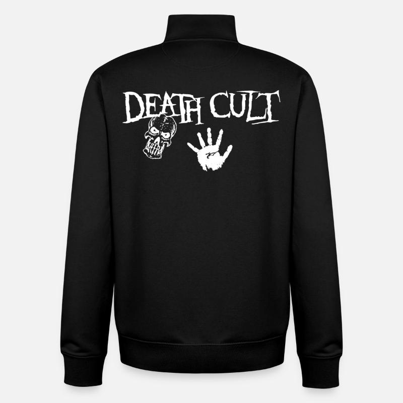 Todeskult, Skull Design - Unisex Organic Zip Sweatshirt von Stanley/Stella - Schwarz