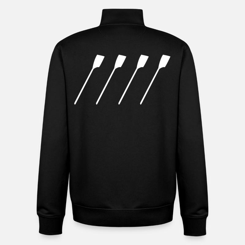 Rudder straps - Unisex Organic Zip Sweatshirt by Stanley/Stella - black