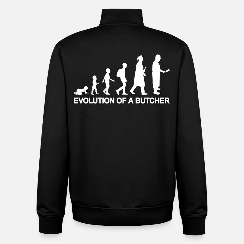 Metzger Evolution - Unisex Organic Zip Sweatshirt von Stanley/Stella - Schwarz