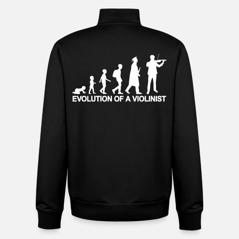 Formation d’un violoniste - Sweat zippé unisexe en coton bio Stanley/Stella - noir