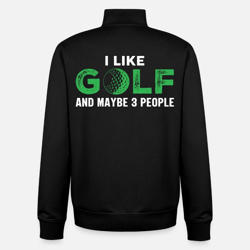 golfe - Sweat zippé unisexe en coton bio Stanley/Stella - noir