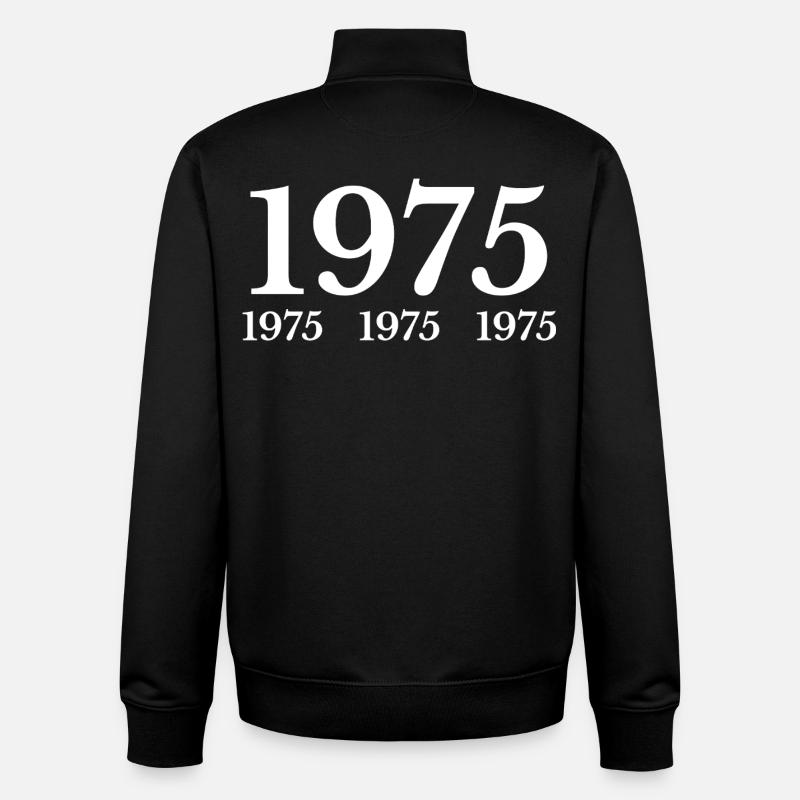 1975 - Sweat zippé unisexe en coton bio Stanley/Stella - noir