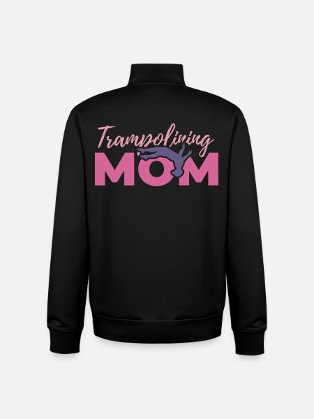Trampolinspringer Mutter - Unisex Organic Zip Sweatshirt von Stanley/Stella - Schwarz
