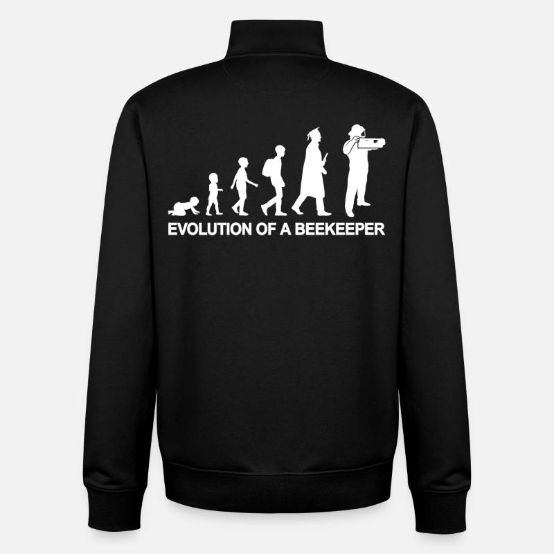 Kind zum Imker - Unisex Organic Zip Sweatshirt von Stanley/Stella - Schwarz