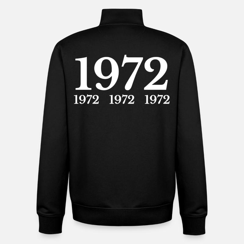 1972 - Sweat zippé unisexe en coton bio Stanley/Stella - noir