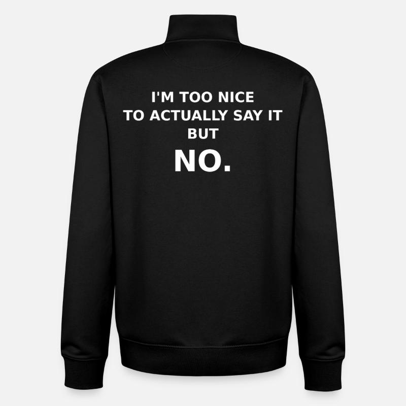 PeoplePleaser - Unisex Organic Zip Sweatshirt von Stanley/Stella - Schwarz