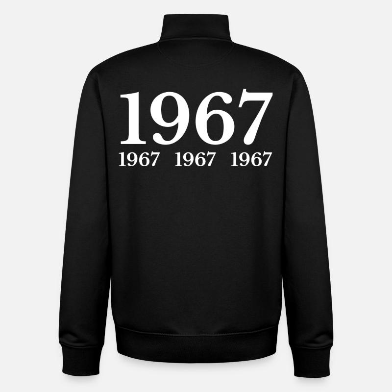 1967 - Unisex Organic Zip Sweatshirt von Stanley/Stella - Schwarz