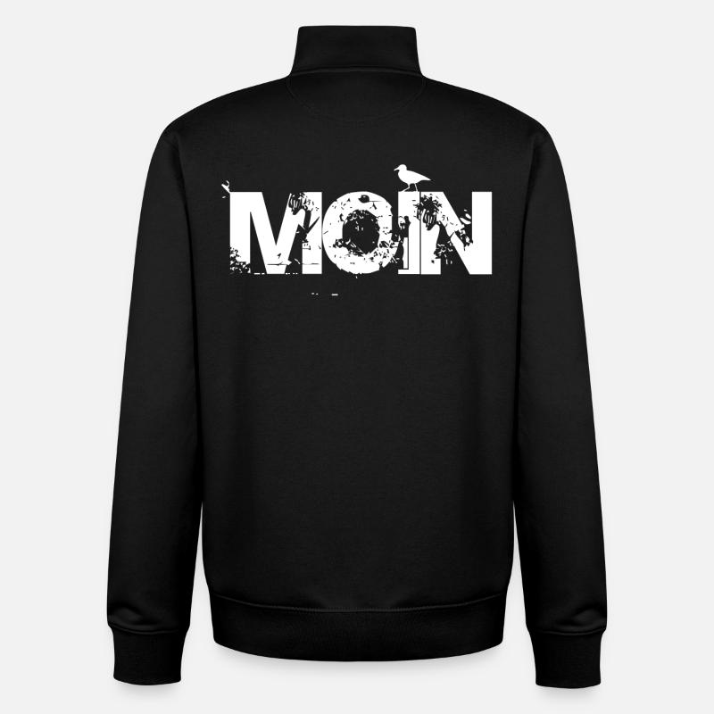 MOIN - Unisex Organic Zip Sweatshirt von Stanley/Stella - Schwarz