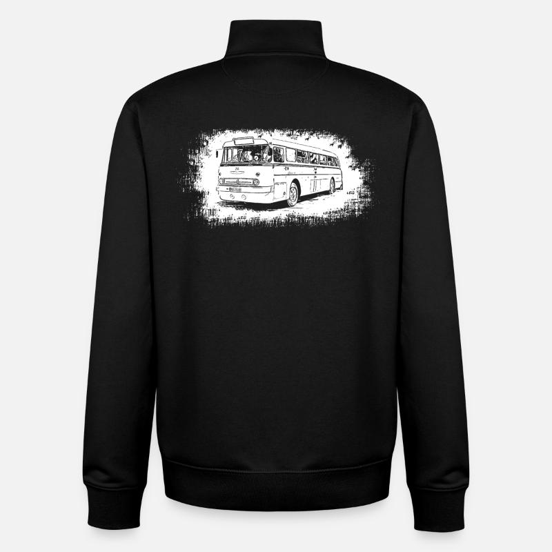 Ikarus 66 Bus - Unisex Organic Zip Sweatshirt by Stanley/Stella - black