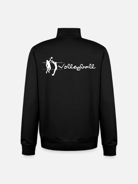 Volleyball - Unisex Organic Zip Sweatshirt by Stanley/Stella - black
