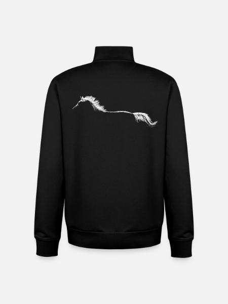 Pferd - Unisex Organic Zip Sweatshirt von Stanley/Stella - Schwarz