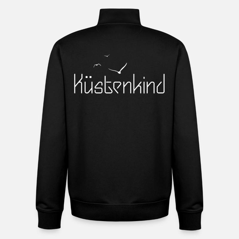 Küstenkind - Unisex Organic Zip Sweatshirt von Stanley/Stella - Schwarz