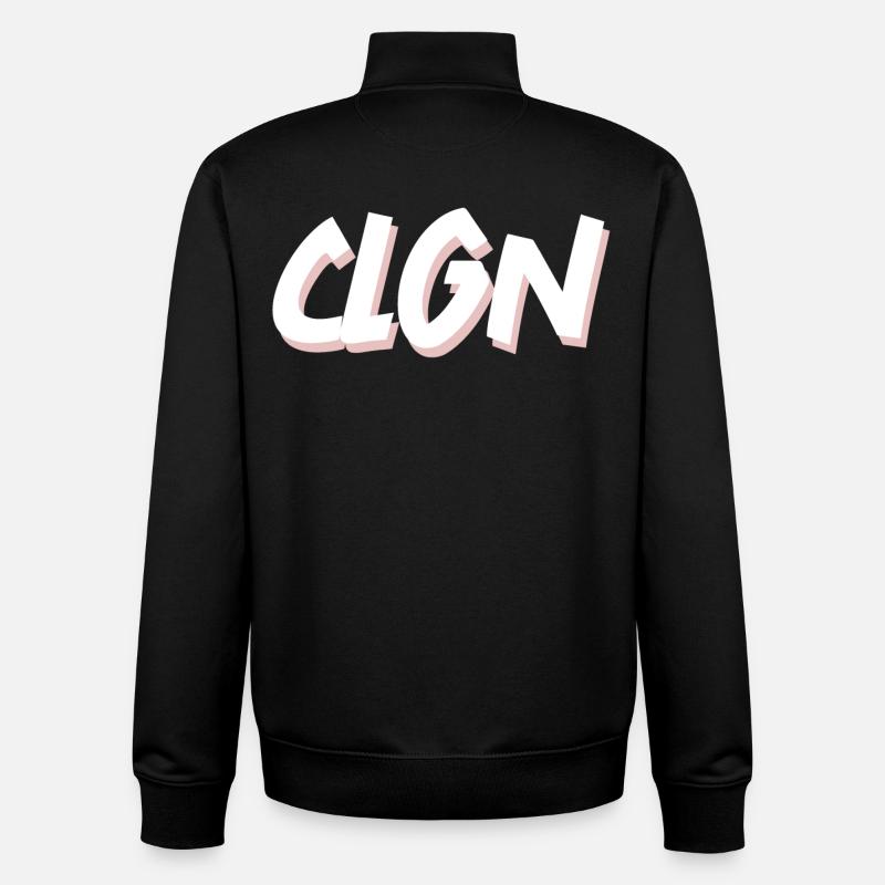 Cologne - CLGN - Sweat zippé unisexe en coton bio Stanley/Stella - noir
