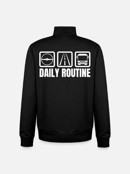 Daily Routine - Unisex Organic Zip Sweatshirt by Stanley/Stella - black