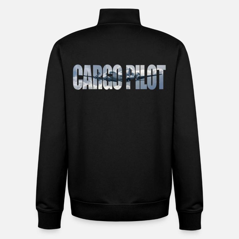 Cargo pilot DC-4 - Unisex Organic Zip Sweatshirt by Stanley/Stella - black