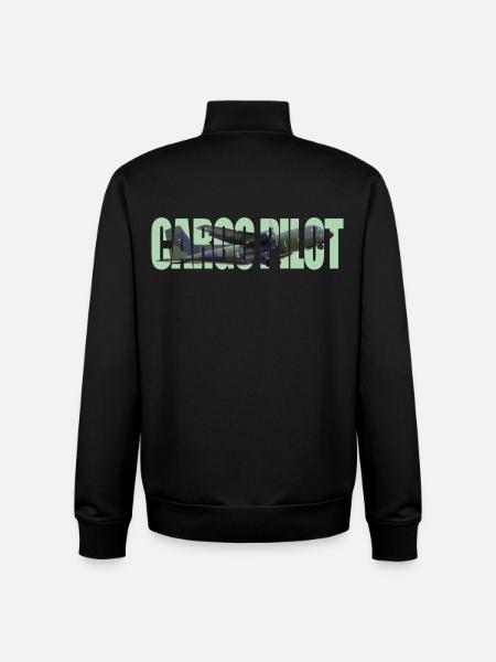 Cargo pilot C-160 - Unisex Organic Zip Sweatshirt by Stanley/Stella - black