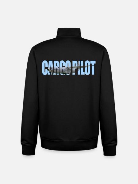 Cargo pilot C-133 - Unisex Organic Zip Sweatshirt by Stanley/Stella - black