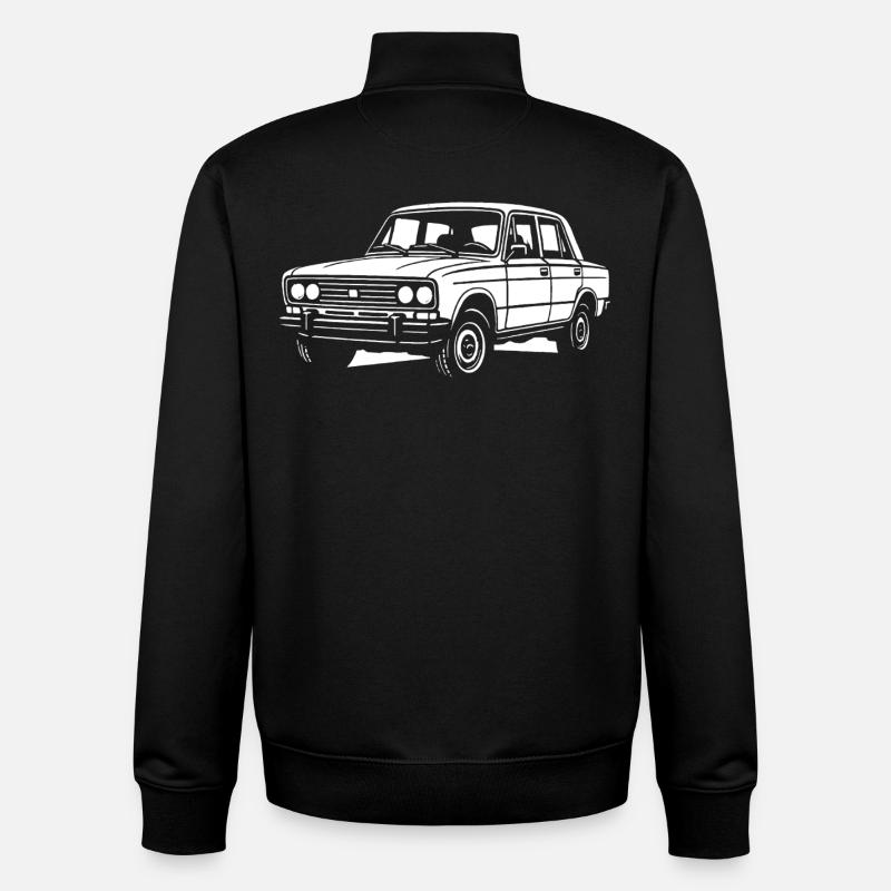 Klassiker mit Charakter - Unisex Organic Zip Sweatshirt von Stanley/Stella - Schwarz