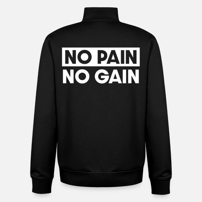 On n’a rien sans rien - Sweat zippé unisexe en coton bio Stanley/Stella - noir