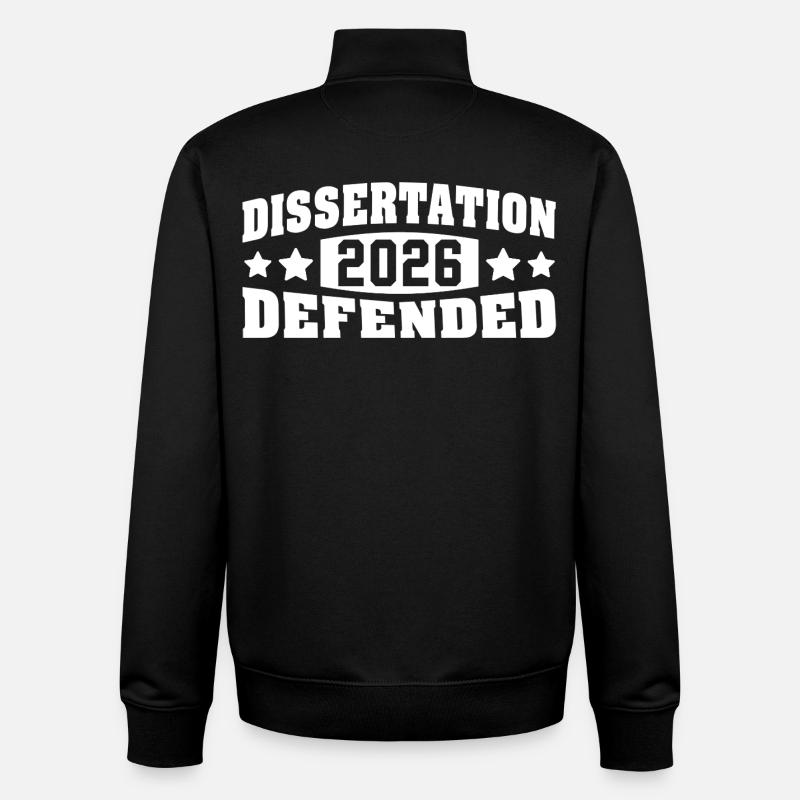 Thèse soutenue Doctorat EdD 2026 - Sweat zippé unisexe en coton bio Stanley/Stella - noir
