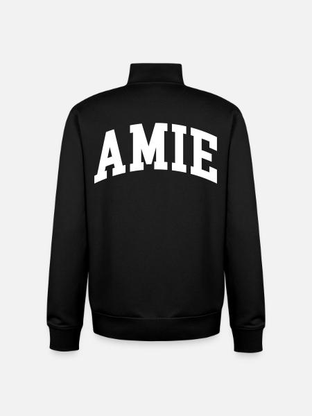 Amie - Sweat zippé unisexe en coton bio Stanley/Stella - noir