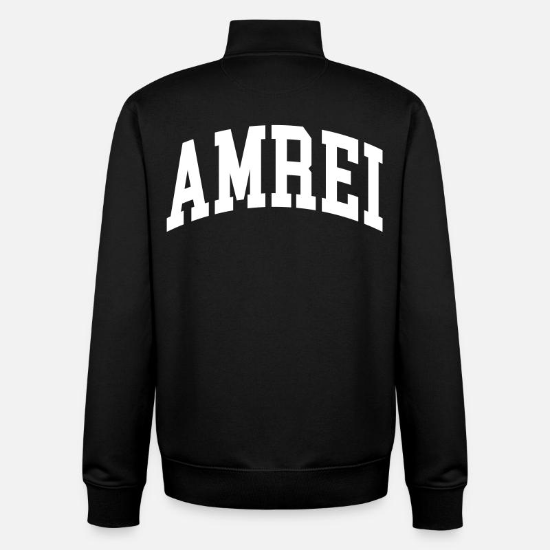 Amrei - Sweat zippé unisexe en coton bio Stanley/Stella - noir