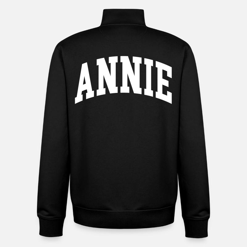 Annie - Sweat zippé unisexe en coton bio Stanley/Stella - noir