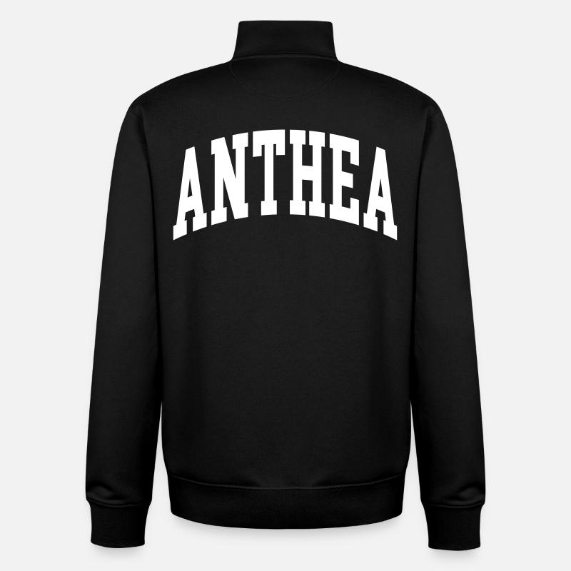 Anthéa - Sweat zippé unisexe en coton bio Stanley/Stella - noir