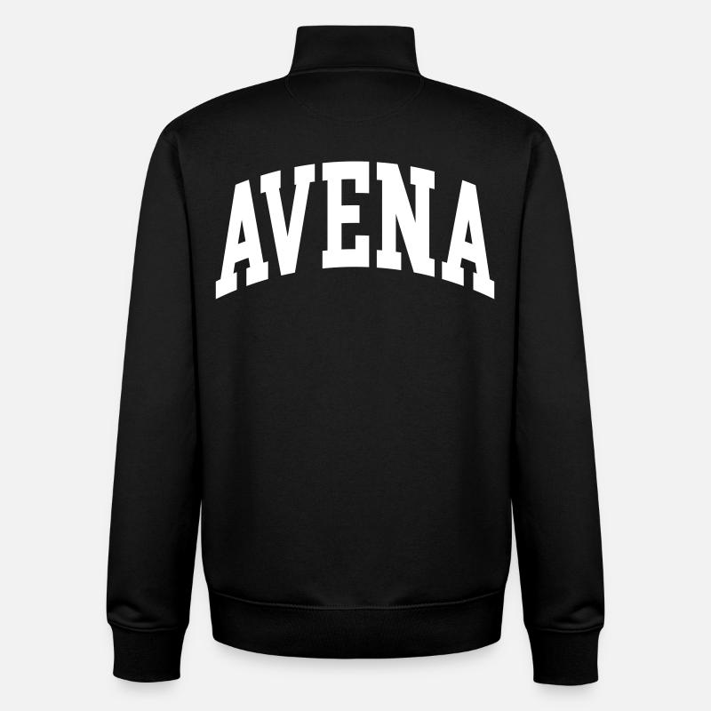 Avena - Sweat zippé unisexe en coton bio Stanley/Stella - noir