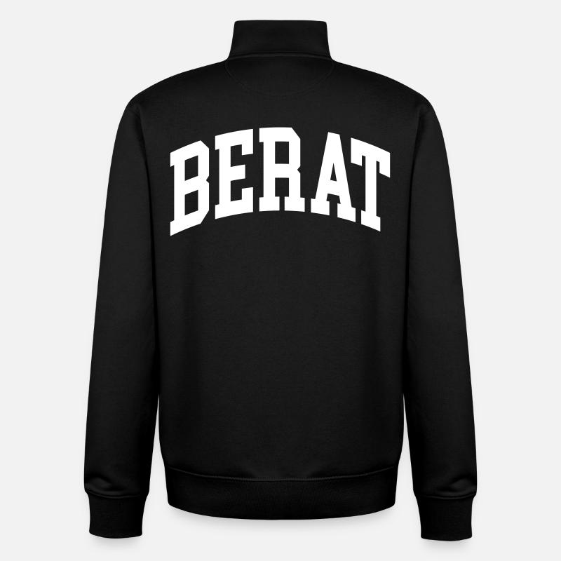 Berat - Unisex Organic Zip Sweatshirt von Stanley/Stella - Schwarz