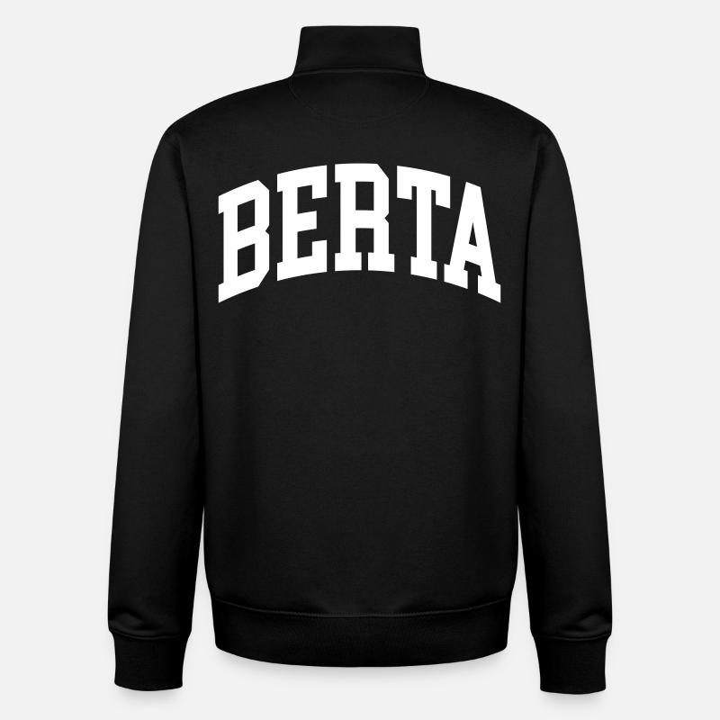 Berta - Unisex Organic Zip Sweatshirt by Stanley/Stella - black