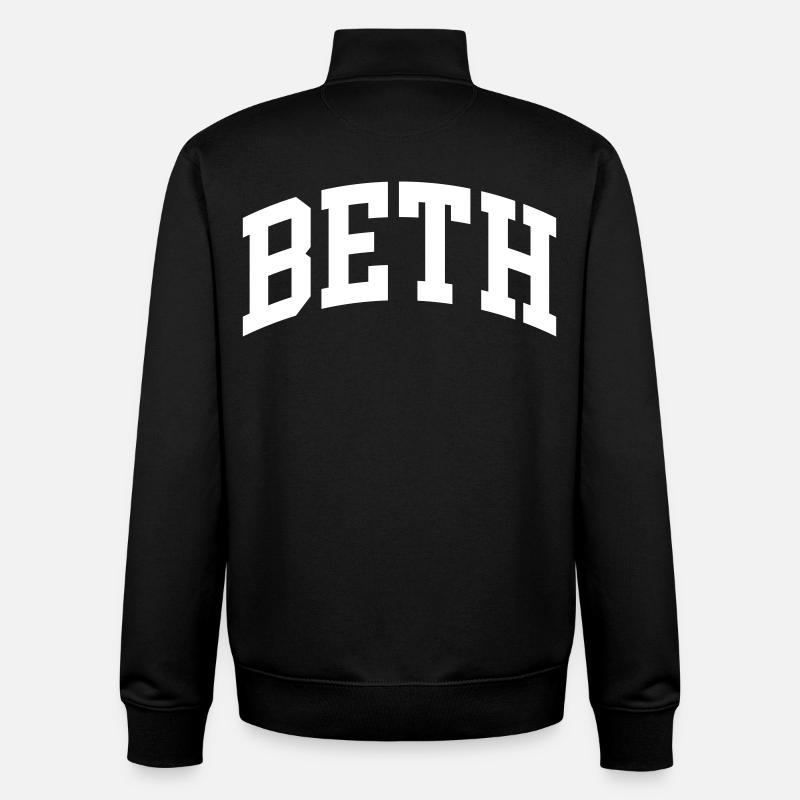 Beth - Sweat zippé unisexe en coton bio Stanley/Stella - noir