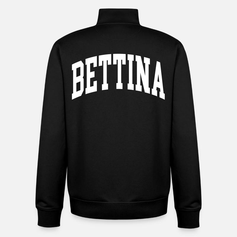 Bettina - Sweat zippé unisexe en coton bio Stanley/Stella - noir