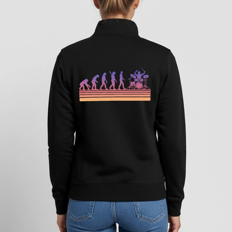 Drummer Evolution Unisex Organic Zip Sweatshirt by Stanley/Stella
