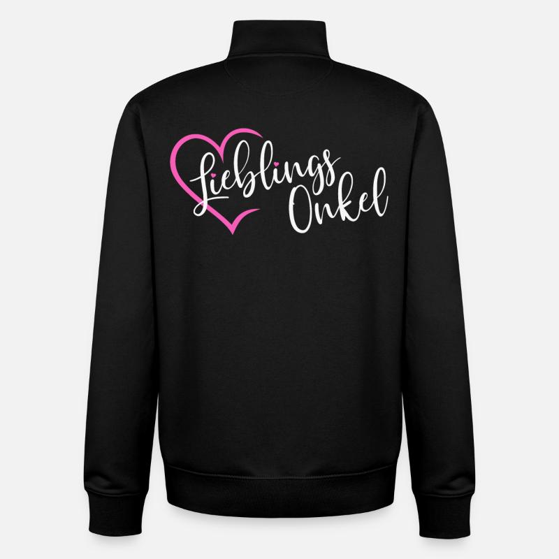 Lieblingsonkel - Unisex Organic Zip Sweatshirt von Stanley/Stella - Schwarz